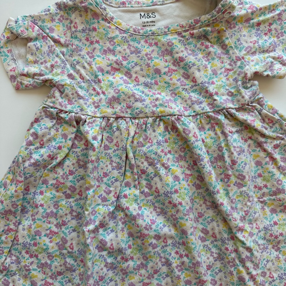 Marks & Spencer Floral Kids Dress - Multicolor